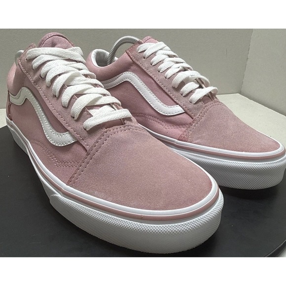 Vans Other - Vans Old Skool Pink Suede Canvas Low Top Mens 9 Womens 10.5 VN0A5JMI2PT